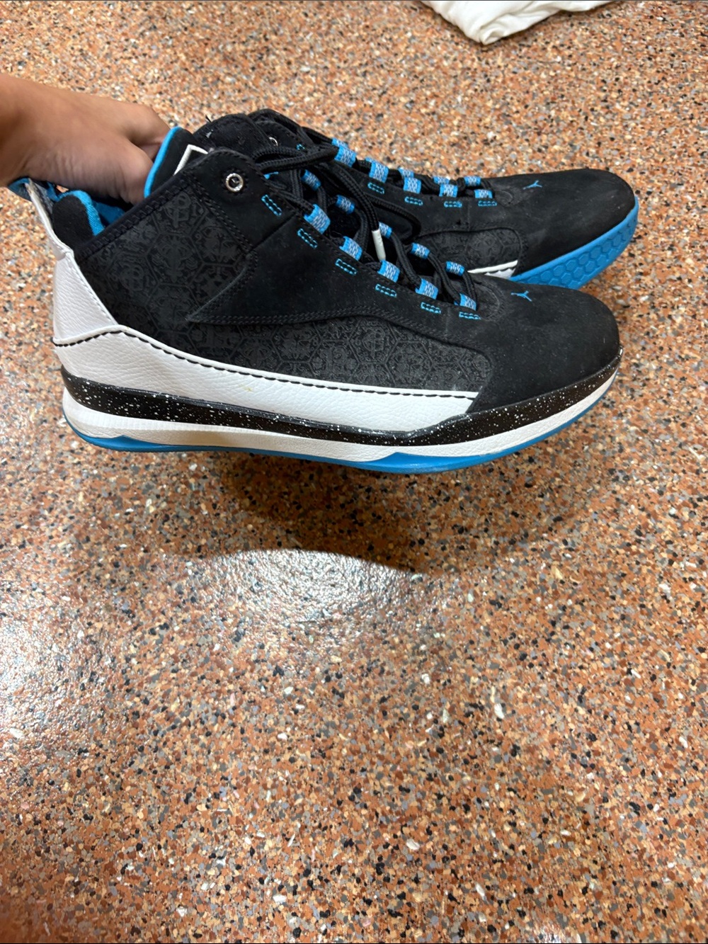 Nike Black and Blue Men's Athletic Basketball Shoes - Nike CP3 - Picture 2 of 5